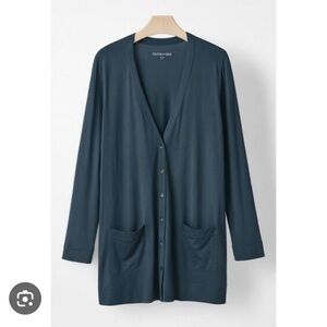 NEW Eileen Fisher Boyfriend Button Cardigan‎ Size Small Silk